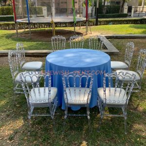 เช่าชุดโต๊ะจีน+เก้าอี้คริสตัล (เจ้าหญิง)